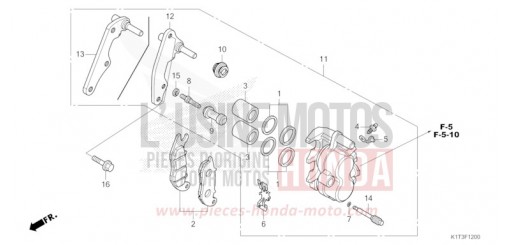 ETRIER DE FREIN AVANT CRF300LRAM de 2021